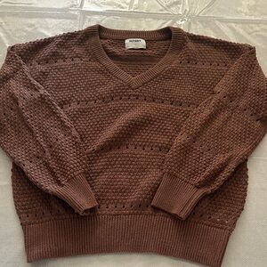 V Neck loose knit 🧶 sweater - Womens size small (loose / oversized) Old Navy